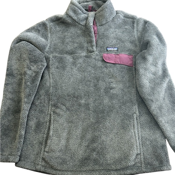 Patagonia Green and Purple Crew Neck Sweater - Picture 2 of 5